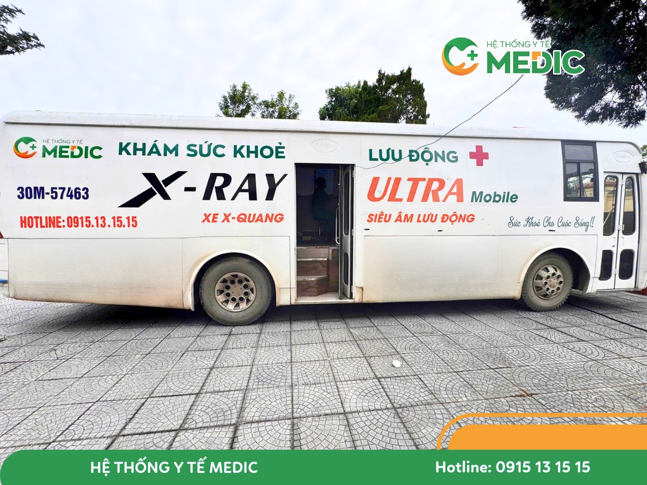 Hệ thống trang thiết bị được lắp đặt tận nơi để phục vụ công tác thăm khám