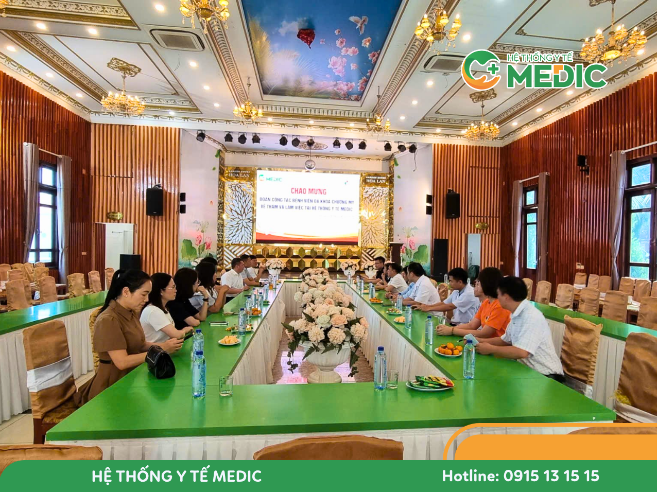 Đoàn công tác Bệnh viện Đa khoa Chương Mỹ làm việc tại Bệnh viện Đa khoa Medic Hải Tiến 