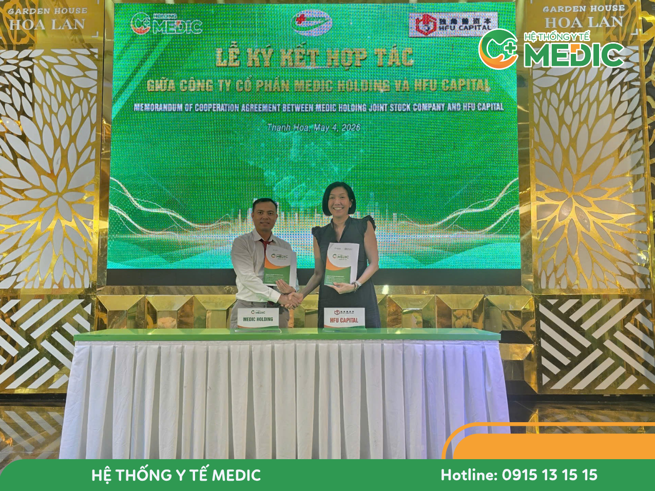 Veronica Tang – CEO HFU Capital tham dự và chứng kiến lễ ký kết hợp tác cùng Medic Holding.