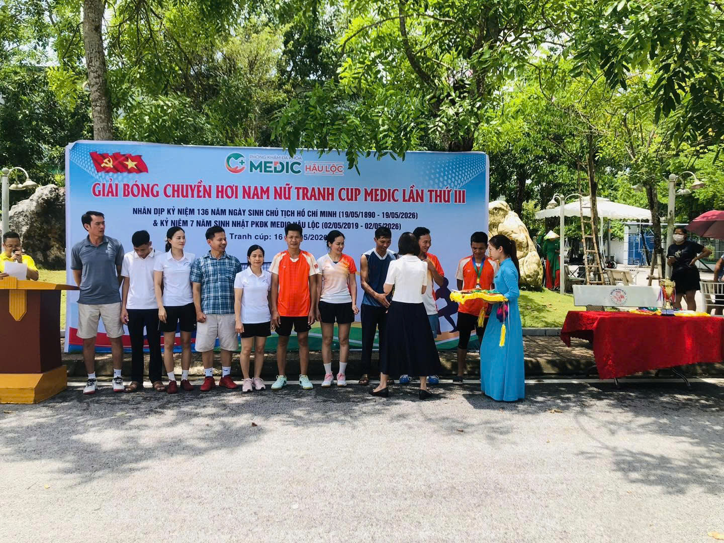 Giải đấu là hoạt động ý nghĩa nhân dịp kỷ niệm 7 năm thành lập Phòng khám Đa khoa Medic Hậu Lộc.
