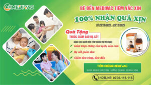 Chương trình được dành tặng cho tất cả các bạn nhỏ đến tiêm chủng tại Medivac