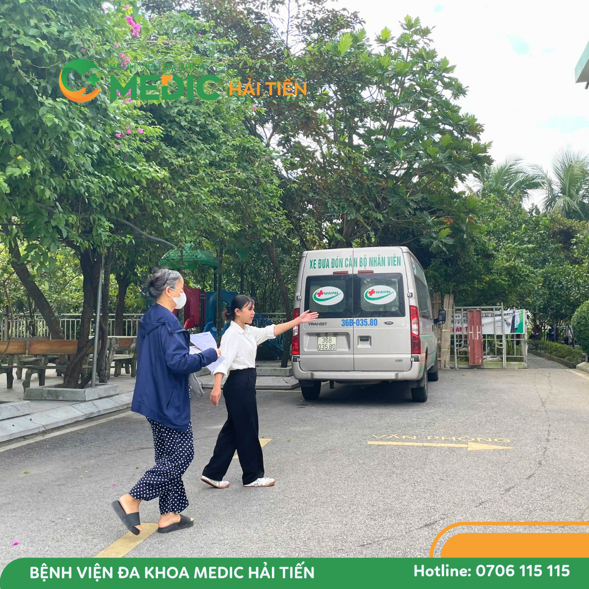 Các bác bệnh nhân được hướng dẫn để nhận các phần ăn sáng miễn phí