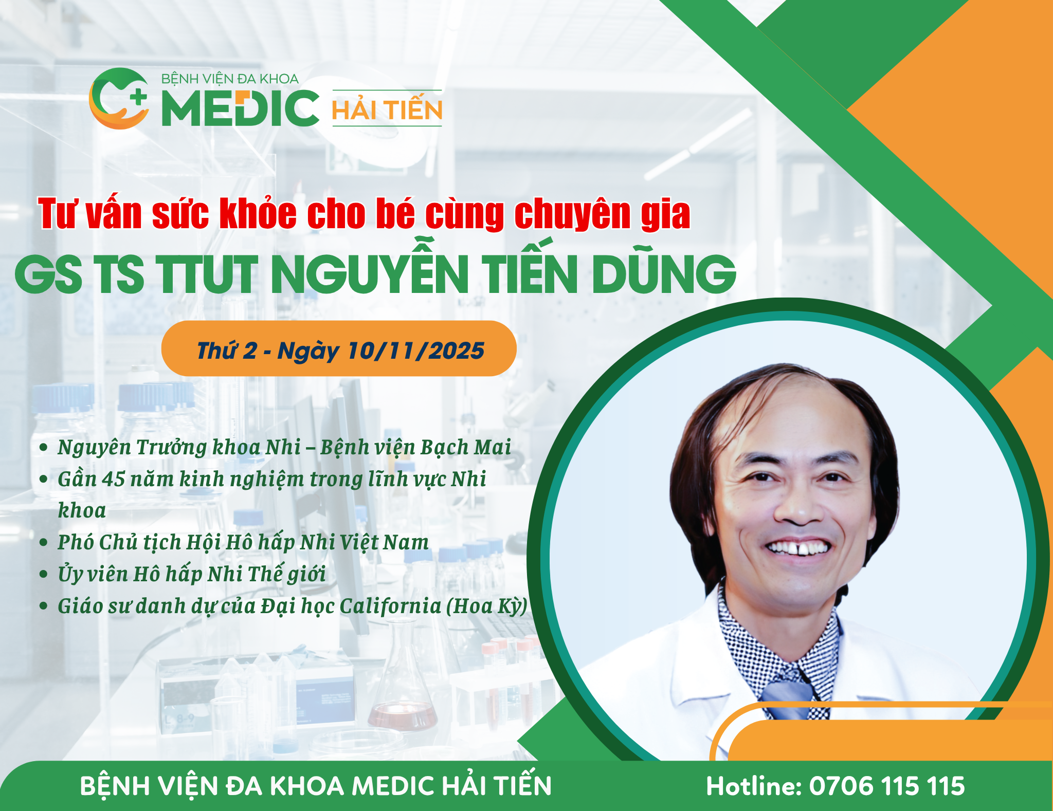 GS.TS Nguyễn Tiến Dũng đã trở thành người thầy, người bạn đáng tin cậy của nhiều thế hệ bác sĩ và phụ huynh