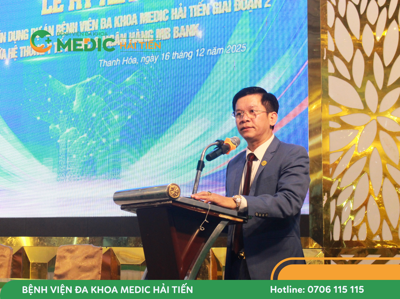 Ông Nguyễn Thế Hùng – Chủ tịch HĐQT Tập đoàn Medipha chia sẻ định hướng triển khai Dự án Medic Hải Tiến giai đoạn 2.