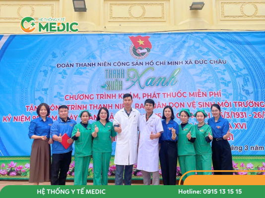 Hoạt động khám bệnh miễn phí thể hiện tinh thần trách nhiệm cộng đồng của Phòng khám Đa khoa Medic Diễn Châu.